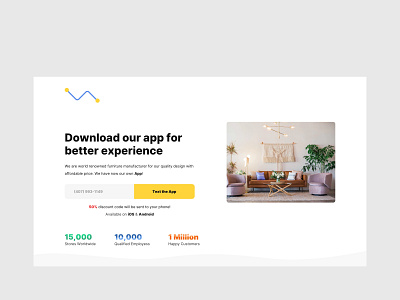 Furniture Store Header Design Squeeze Page