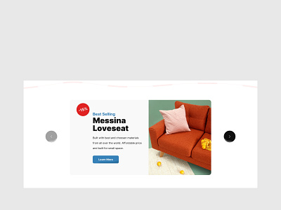 Carousel For Furniture Website clean flat landing page minimal modern ui ux web website website design