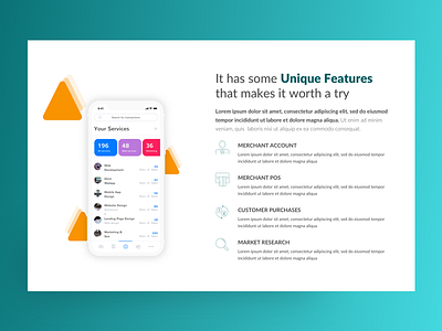 Feature01 app design feature flat minimal type typography ui ux vector web website