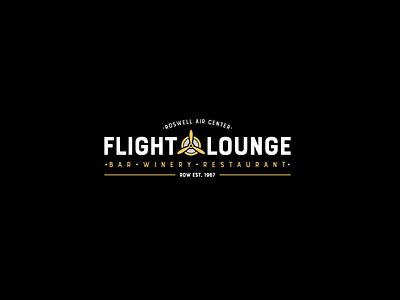 Flight Lounge bar branding design graphic design logo restaurant vector winery