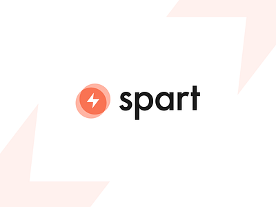 Hello, Spart⚡️ app art identity lightning minimal minimalist orange overlay vector webapp