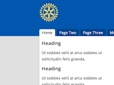Rotary Club of Broadlands (first thing I ever designed) design responsive