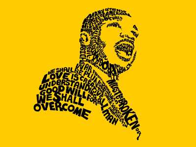Michael Luther King Jr. art artwork creative agency creative art creative design design graphic design words art