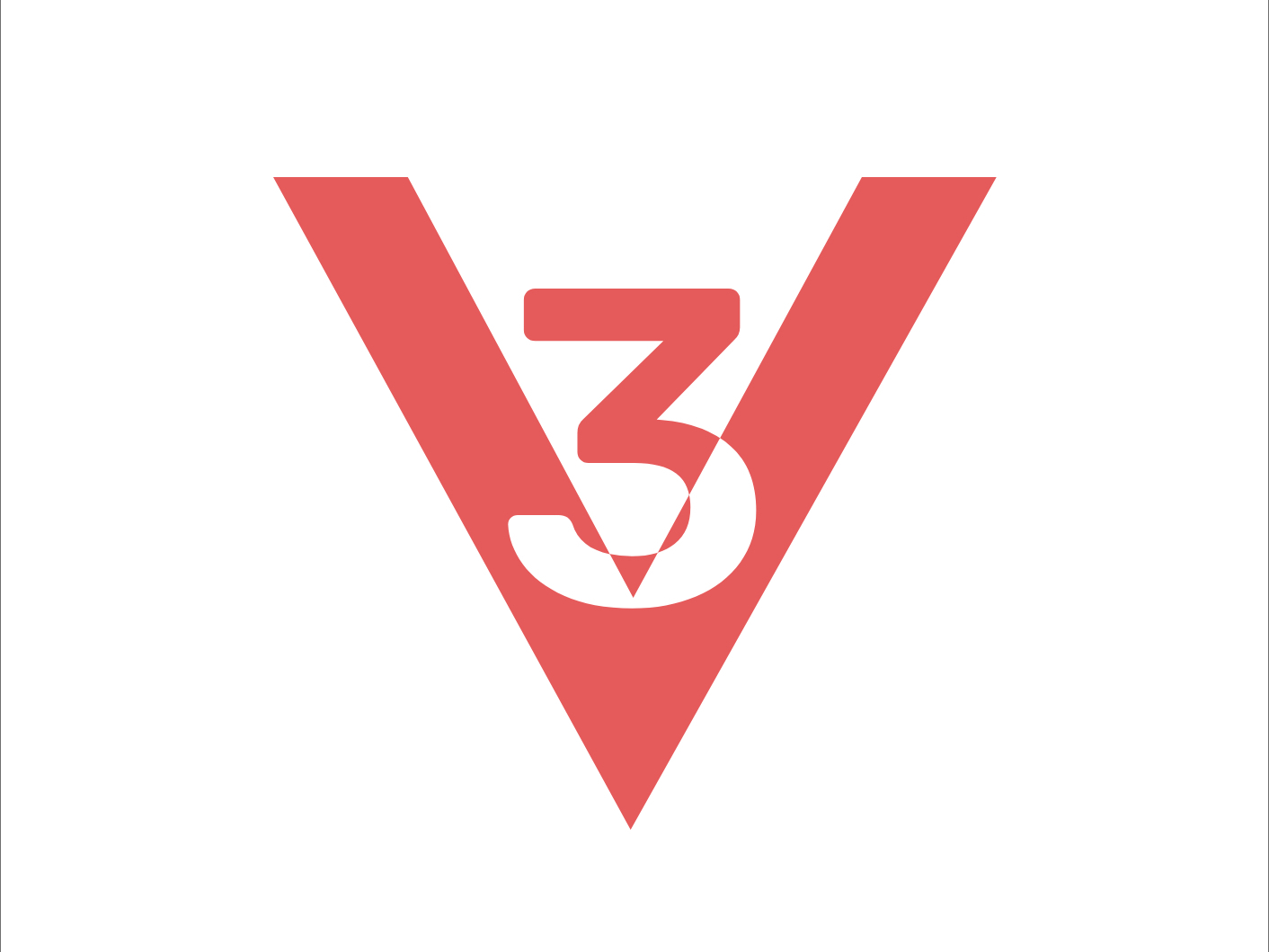 Logo for v3 by cheralathan on Dribbble
