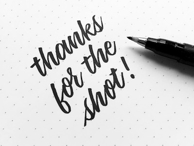 thanks! brushpen calligraphy cursive hand drawn ink script sketch tombow typography write