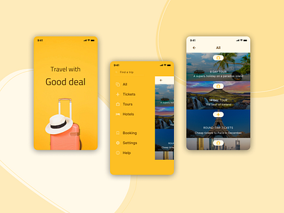 Travel app concept - Daily UI Challenge