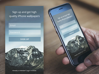 DailyUI Challenge #001: Sign Up