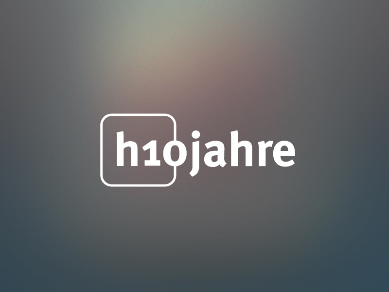 Ten years h1com – Anniversary Logo german bold icon flat years 10 design logo anniversary