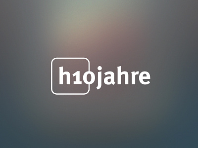 Ten years h1com – Anniversary Logo