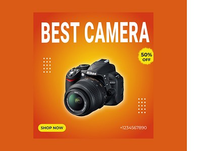 social media ad design for Camera