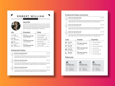 resume design branding design graphic design illustration logo logodesign logotypes ui ux vector