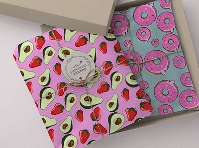 Seamless pattern with avocado and donuts avocado donut seamless strawberry