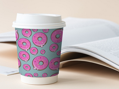 Coffee cup label design