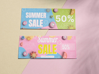 Summer sale special offer cards