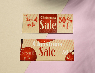 Voucher design for Christmas branding christmas coupon graphic design marketing promotion sale voucher
