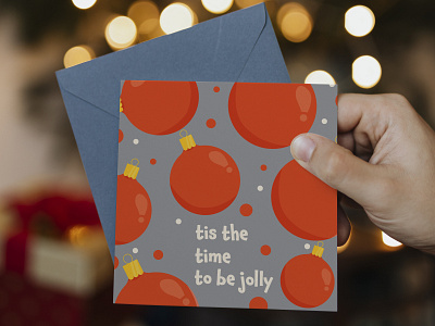 Time to be jolly greetings card