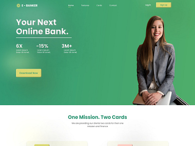 E- Banker Website Design