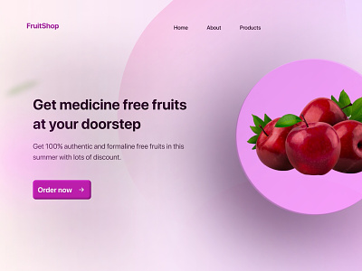 Fruit Shop Website branding design graphic design illustration logo ui ux vector
