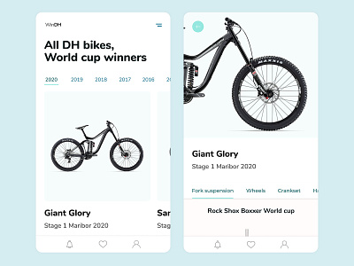 Bikes World Cup Champs Design - Work in progress app bikes cards sport views