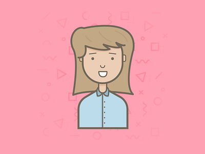 Character woman character draw ilustration vector woman