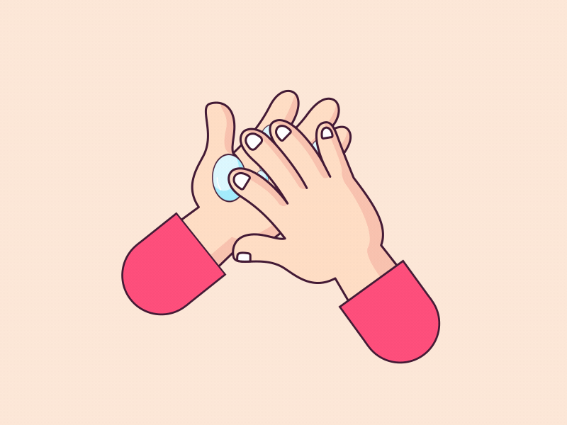 Cleaning Hands Animation