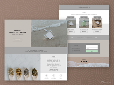 Preorder landing page for a limited edition perfume collection beauty design inspiration landing landing page nature perfume preorder shop shopping ui ui design web web design web landing