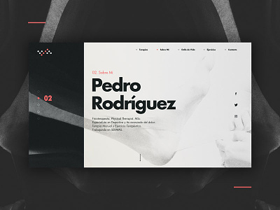 Pedro Rodríguez - Physical Therapist branding identity minimal physiotherapy ui ux web website
