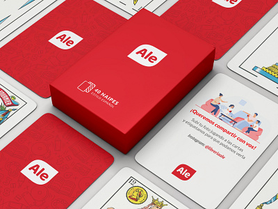 librería ale — deck of cards branding card deck design gift