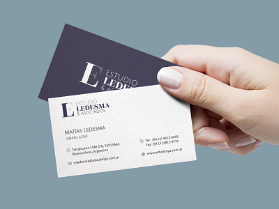 estudio ledesma — business card branding business card design graphic design logo