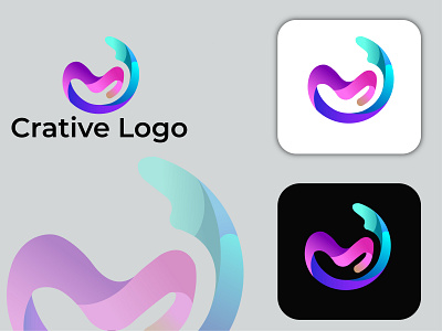 Crative Logo 3d logo abstract letter logo abstract logo design branding illustration lett logo design