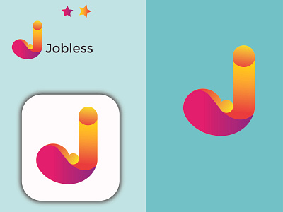 Jobless letter logo