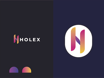 HOLEX Letter Logo 3d logo abstract letter logo abstract logo design branding design illustration logo logo design vector