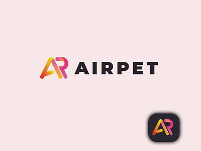 AIRPET LETTER LOGO 3d logo abstract letter logo abstract logo design branding design illustration logo logo design ui vector