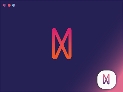 m+m letter logo