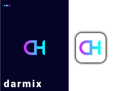 D+H logo design 3d logo abstract letter logo abstract logo design dh logo design illustration logo design