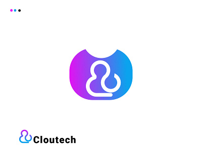 Cloutech logo design 3d logo abstract letter logo abstract logo design branding cloutech logo design illustration minimalist logo