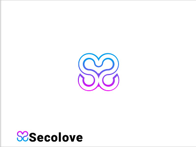 S + Secolove Logo Design abstract letter logo brand logo branding graphic design illustration minimalist logo s 3d logo s letter logo s logo s love logo
