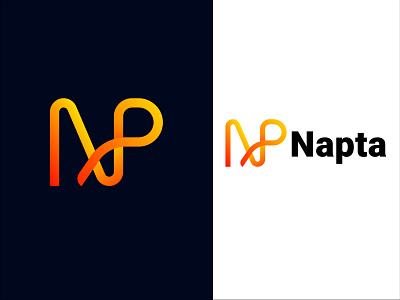 N+P brand letter logo design 3d logo abstract letter logo branding illustration logo design modren logo n p brand logo np letter logo unick