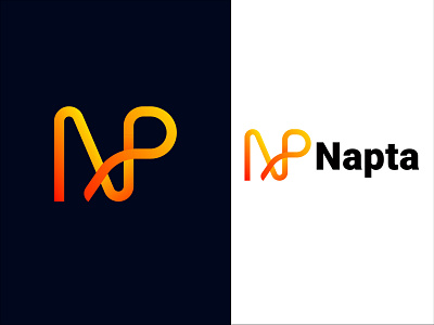 N+P brand letter logo design