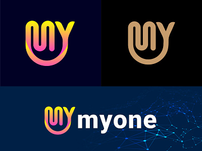 M+Y modern logo design