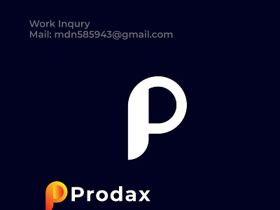 p d letter logo