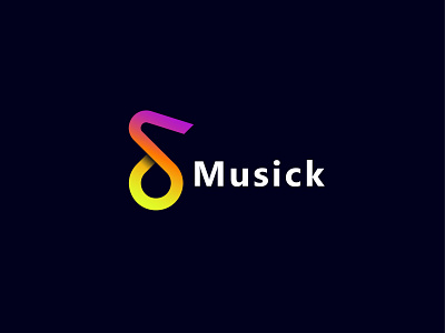 Brand musick logo design 3d logo abstract letter logo abstract logo design brand brand identy branding letter logo logo design logos modern muse logo