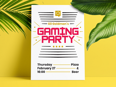 Socialbakers Gaming Party Poster