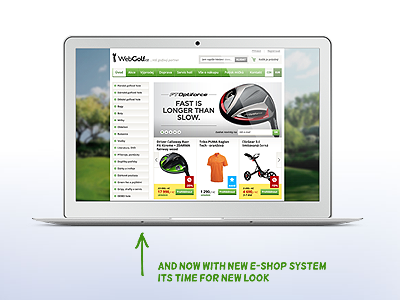 WebGolf.cz — eshop redesign e-shop golf redesign webdesign webgolf.cz