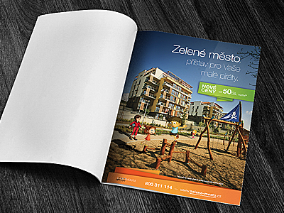 Design printed advertising — Green City Prague advertise design development prague print project