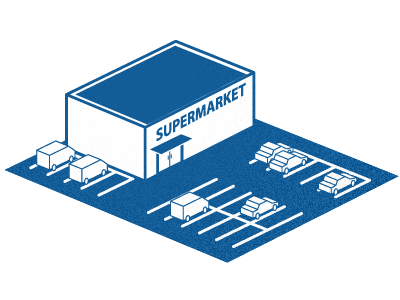 image for magazine article blue icon line supermarket