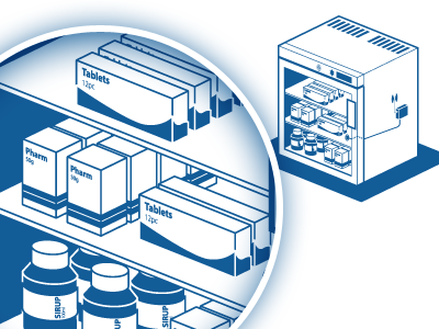 image for magazine article detail fridge pharmacy fridge vector