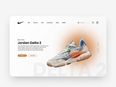 Nike Shoes Hero 3d animation app branding dailydesign design graphic design landingpage logo motion graphics nike nike delta nike design nike jordan shoes shoes app ui ui design webdesign