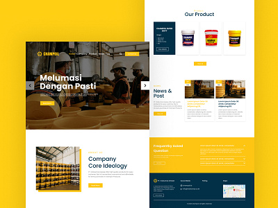 Champoil - Landing Page branding design graphic design landing landing page oil ui web design