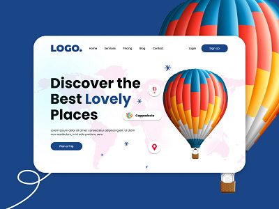 Landing Page - Travel Agency app graphic design landing page travel travel agency ui ux web design